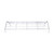 Chrome Shoe Topper for Double-Rail Clothing Rack