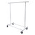 Economy Chrome Single-Rail Collapsible Salesman Clothing Rack