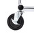 Economy Chrome Single-Rail Collapsible Salesman Clothing Rack