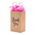 Small (Rose) - "Thank You" Kraft Paper Shopping Bags - Case of 100