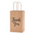 Small (Rose) - "Thank You" Kraft Paper Shopping Bags - Case of 100