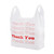 Large White Thank You Plastic T-Shirt Bags - Case of 500