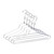 16 inch Chrome Metal Dress Hangers Case of 100