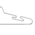 16 inch Chrome Metal Lingerie Hanger Case of 100