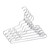 16 inch Chrome Metal Lingerie Hanger Case of 100