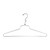 18 inch Chrome Metal Shirt Hangers Case of 100