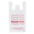 White Thank You Plastic T-Shirt Bags – Case of 100