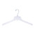 Break-Resistant 17 inch Clear Plastic Coat Hangers