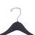 17 inch Contoured Black Plastic Coat Hangers