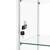 Square Black Metal Framed Tower Display Case with Light