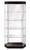 Stretch Hexagonal Metal Framed Tower Display Case with Lightzoom