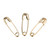Closeable Brass Safety Pins