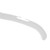 16 inch Sloped Shoulder White Plastic Dress Hangers