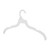 16 inch Sloped Shoulder White Plastic Dress Hangers