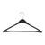 17 inch Contoured Black Plastic Suit Hangers