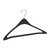 17 inch Contoured Black Plastic Suit Hangers