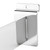 1 inch Chrome Round Hangrail Bracket for Slatwall