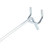 4 inch Chrome Peg Hook for 1/8 inch or 1/4 inch Pegboard