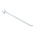 10 inch Chrome Peg Hook for 1/8 inch or 1/4 inch Pegboard