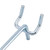 10 inch Chrome Peg Hook for 1/8 inch or 1/4 inch Pegboard