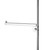 12 inch Straight Chrome Faceout for Slotted Standard - ½ inch slots 1 inch on center