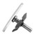 Chrome End Cap for Round Hangrail