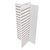 4-Panel White Slatwall Tower