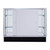 48 inch Extra Vision Metal Framed Black Display Case Fully Assemble