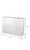 A visual of the white kraft bag's Dimensions: 16 x 6 x 12.5