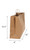 A visual of the natural kraft bag's Dimensions: 16 x 6 x 12.5