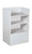 Gray Full Vision Display Case Arrangement Set - Fully Assembled