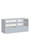 Gray Full Vision Display Case Arrangement Set - Fully Assembled