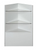 Gray Full Vision Display Case Arrangement Set - Fully Assembled