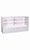 Gray Full Vision Display Case Arrangement Set - Fully Assembled