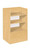 Maple Full Vision Display Case Arrangement Set - Fully Assembled