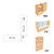 Maple Full Vision Display Case Arrangement Set - Fully Assembled