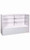 Gray Full Vision Display Case Arrangement Set - Fully Assembled