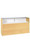Maple Full Vision Display Case Arrangement Set - Fully Assembled