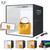 Folding Light Box 20" x 20" with Dual Side Backdrops