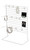 12-Peg White Wire Countertop Rackzoom