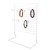 12-Peg White Wire Countertop Rack