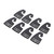Black Plastic Neck Tie Hangers
