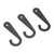 Black Plastic Sock Hanger Hook