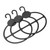 Black Plastic Scarf Hangers
