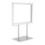 5 ½ x 7 inch Twin Stem Metal Countertop Sign Holder