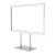 7 x 11 inch Twin Stem Metal Countertop Sign Holder