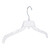 Economy 17 inch Break-Resistant Clear Plastic Dress Hangers