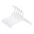Economy 17 inch Break-Resistant Clear Plastic Dress Hangers
