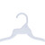 White Plastic Economy Hangers with Hang Bar