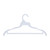 White Plastic Economy Hangers with Hang Bar